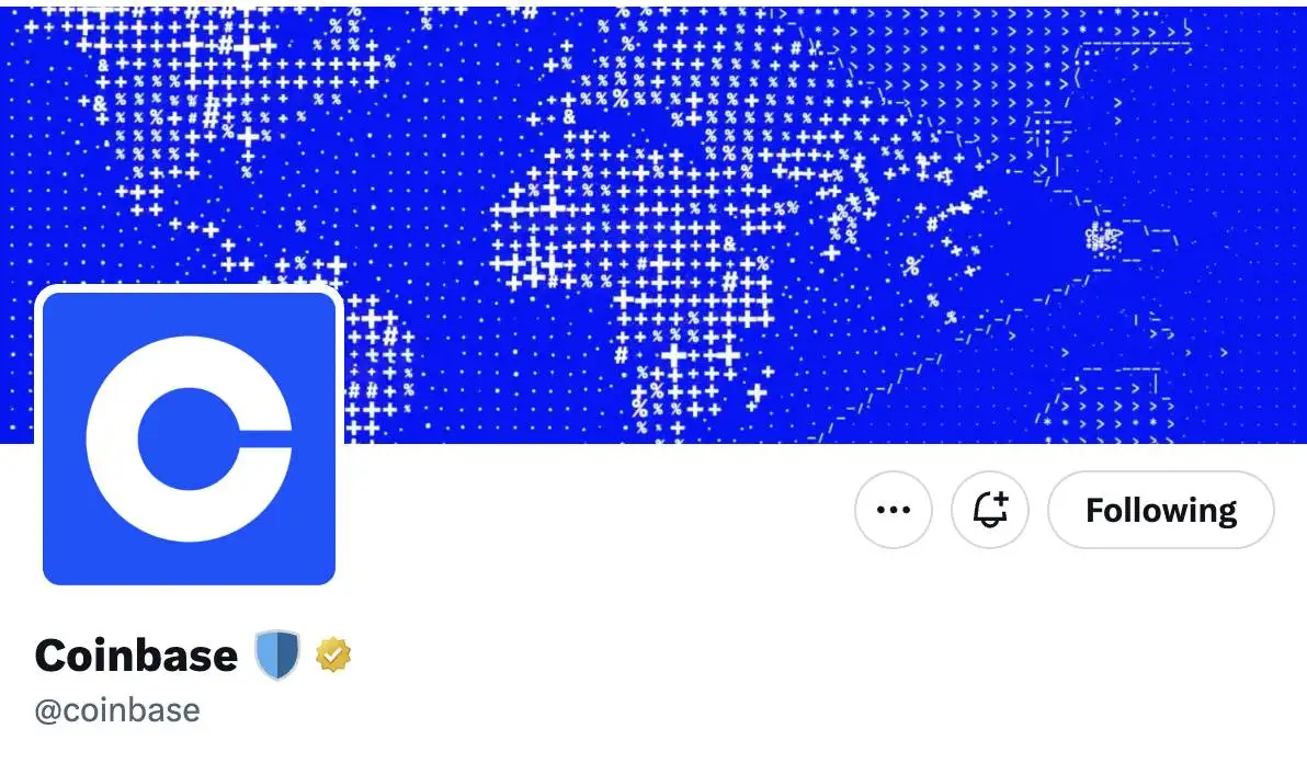 Coinbase官方X账号于7月14日恢复原有头像