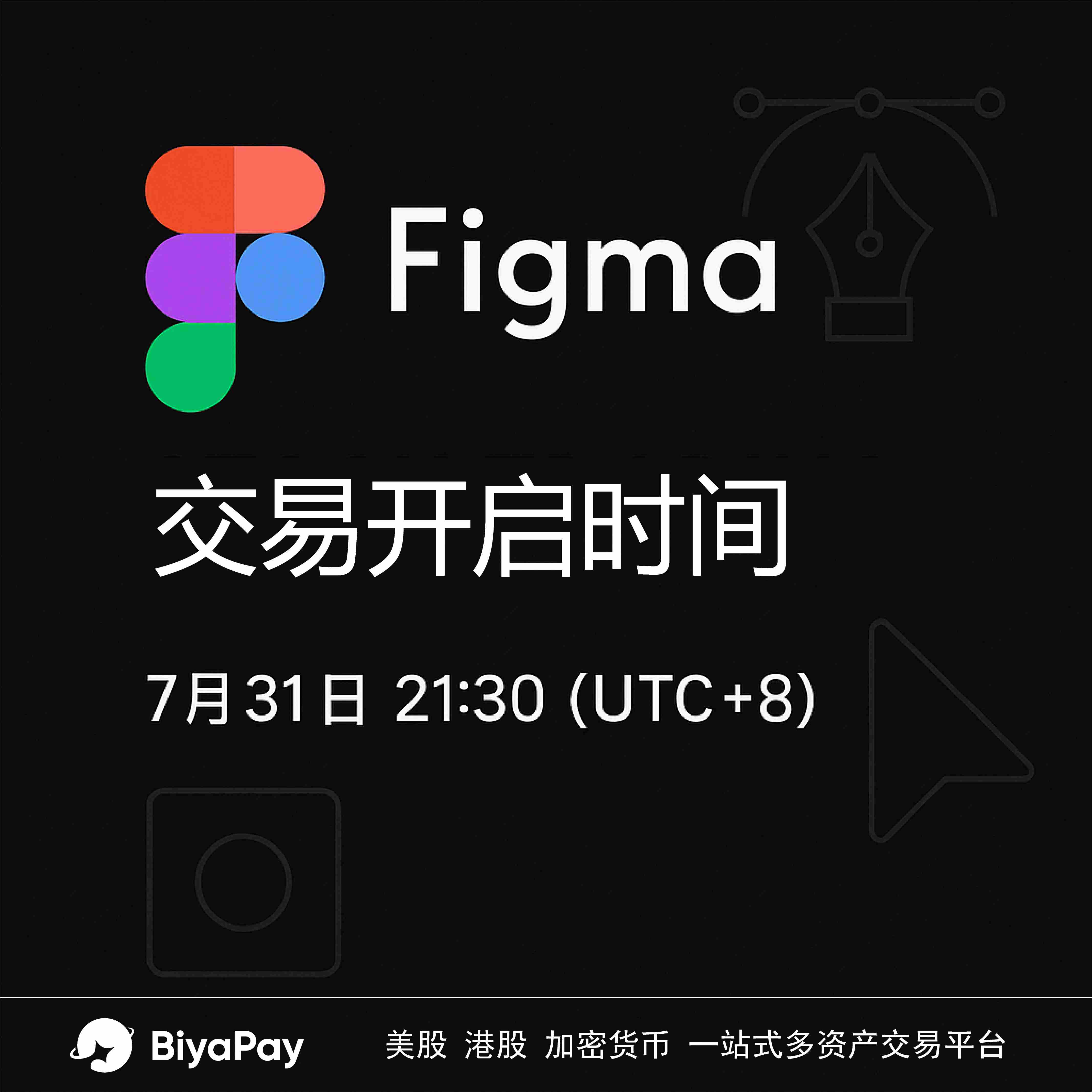 BiyaPay将于2025年7月31日上线Figma美股交易