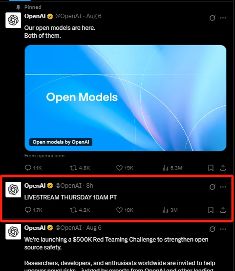 OpenAI直播活动时间公布 市场猜测与GPT-5模型关联
