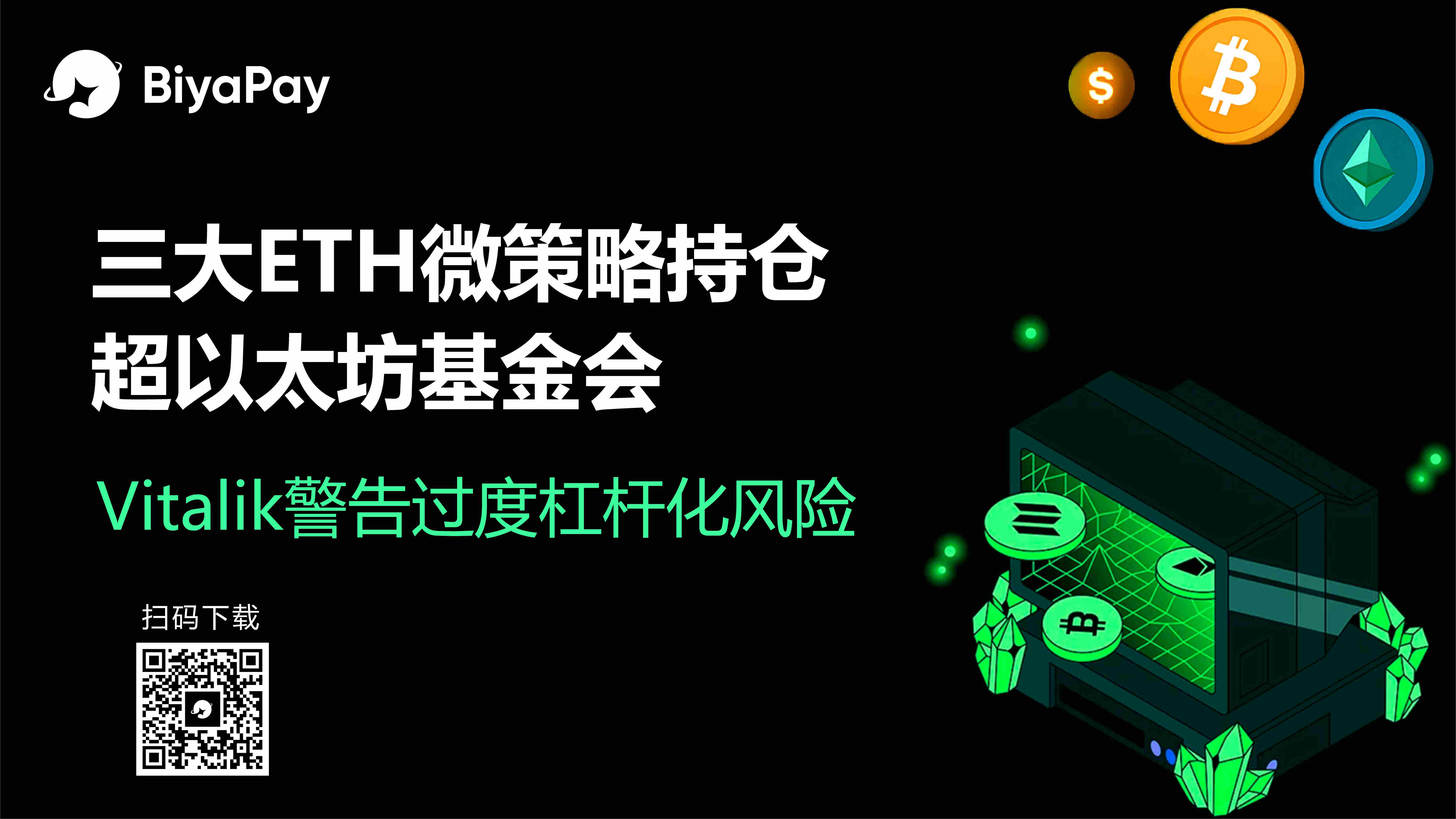 Vitalik警告以太坊杠杆风险 市场关注ETH微策略与BiyaPay创新交易服务