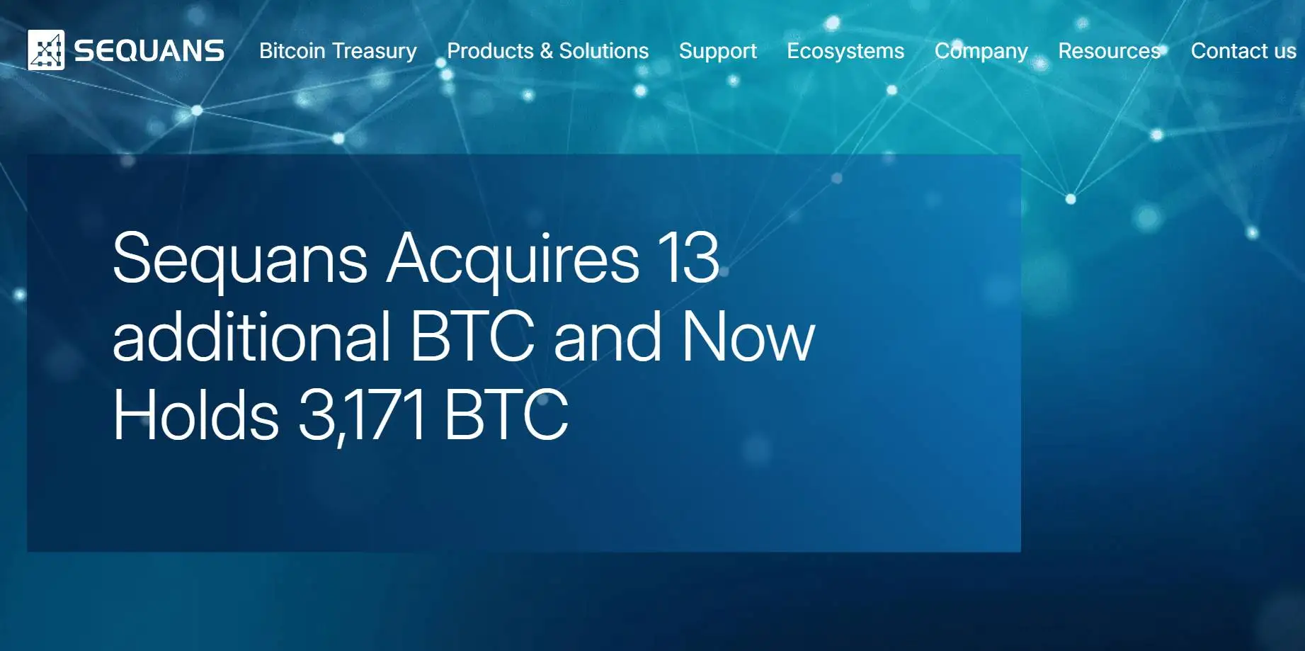 Sequans增持比特币总持仓达3171枚