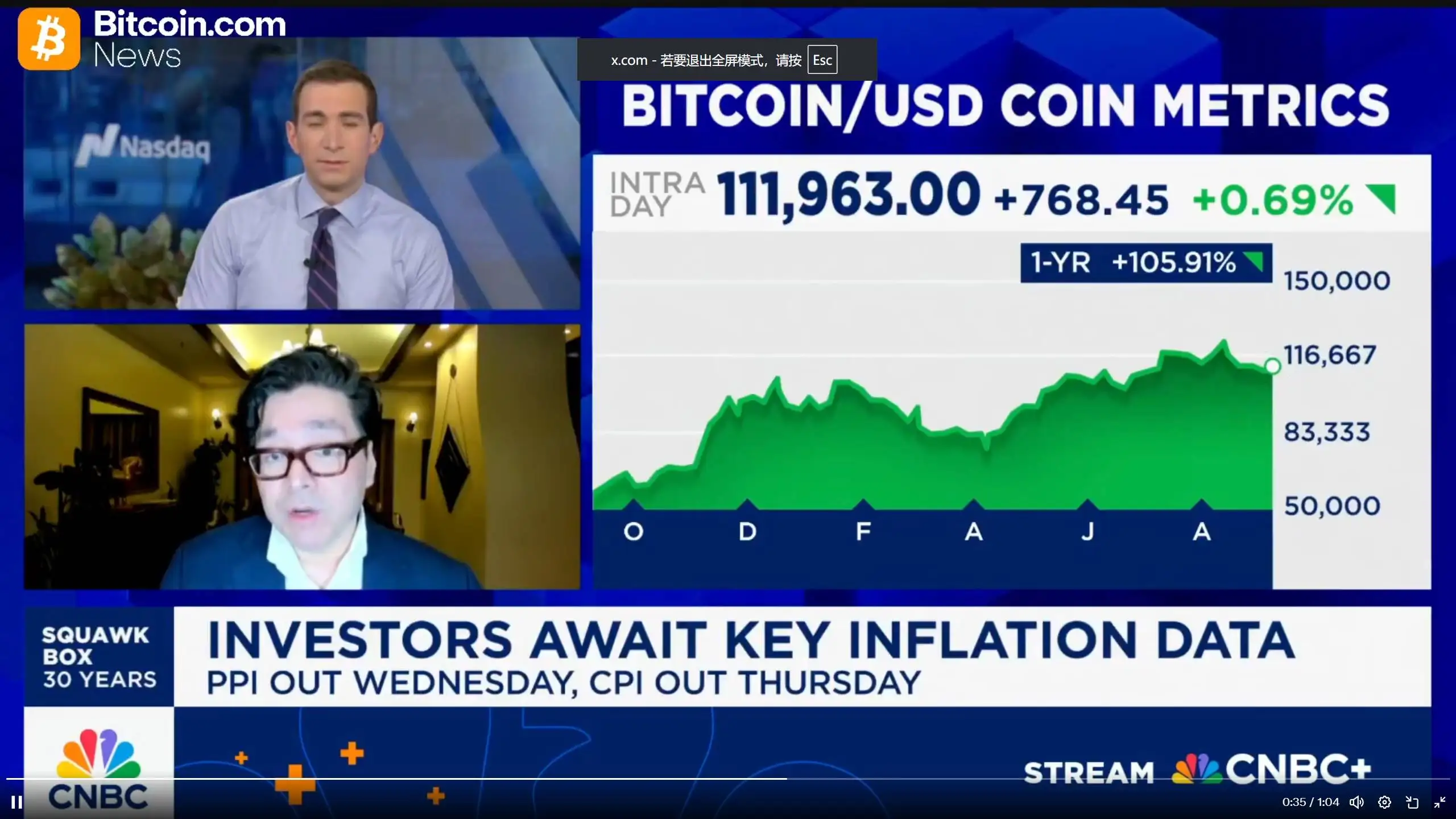 BitMine董事长Tom Lee预测比特币年底可达20万美元